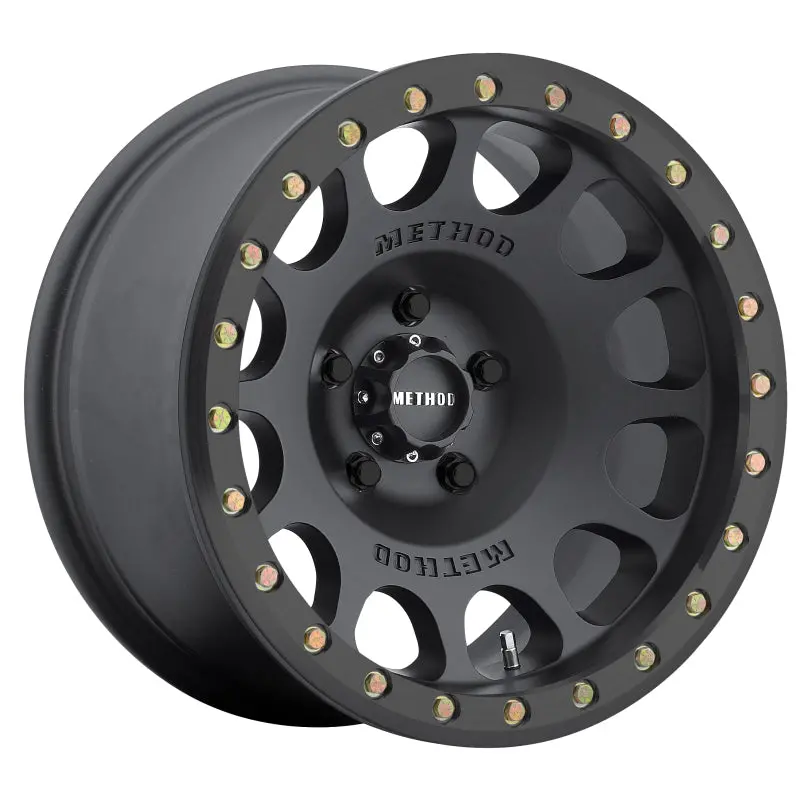 Method Mr105 Beadlock 17X9 -38Mm Offset 5X4.5 83Mm Cb Matte Black W/Bh-H24125 Wheel 1