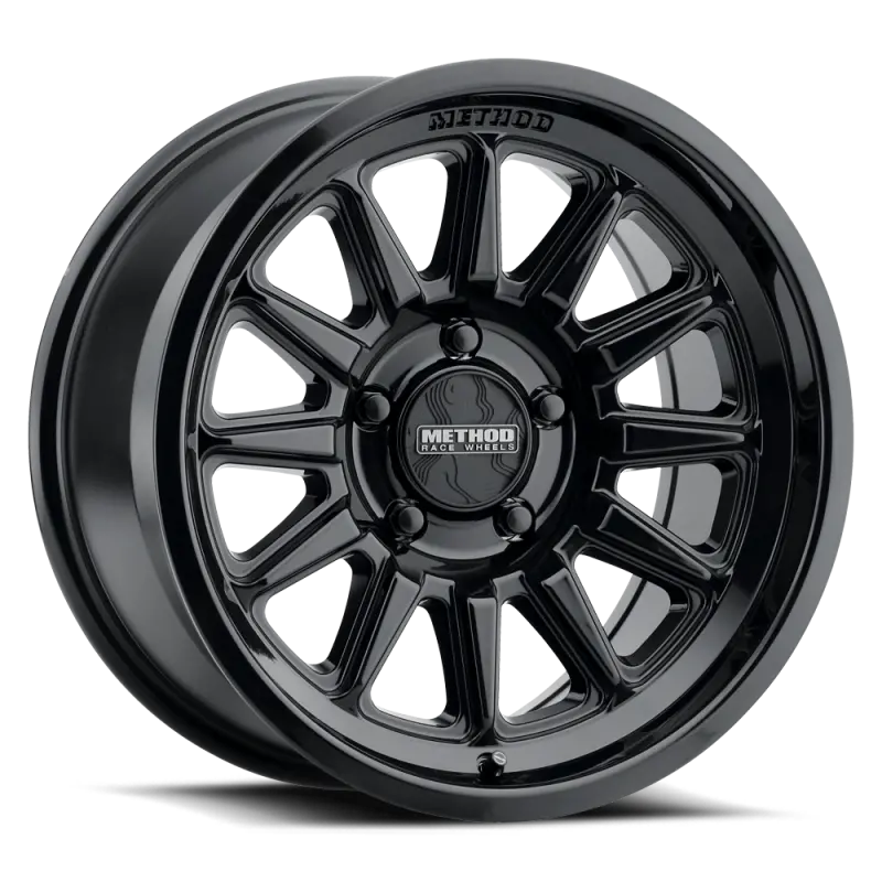 Method Mr323 17X8.5 / 8X6.5 Bp / 0Et / 4.72In Bs / 130.81Mm Cb - Gloss Black Wheel 1