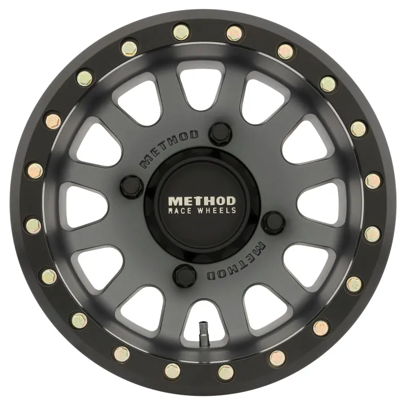 Method Mr401 Utv Beadlock 14X7 / 4+3/13Mm Offset / 4X156 / 132Mm Cb Titanium Wheel- Matte Black Ring 2