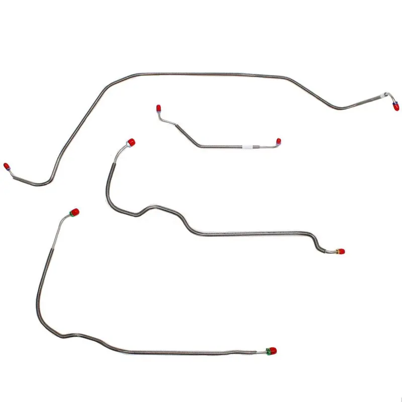 Mkt7101om- 71-72' Chevy Monte Carlo, Power Disc; Front 4Pc Brake Line Set; Steel 1