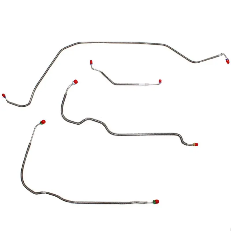 Mkt7101ss- 71-72' Chevy Monte Carlo, Power Disc; Front 4Pc Brake Line Set; Stainless 1