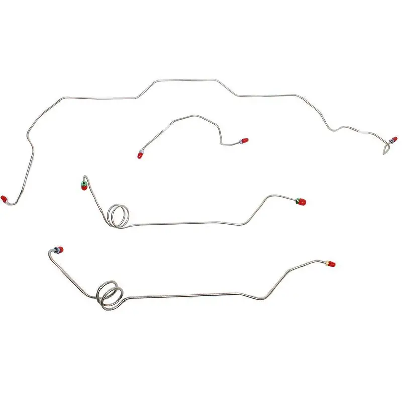 Mkt8101ss- 81-88' Chevy Monte Carlo, El Camino, W/ Power Brakes, 4Pc Brake Line Set; Stainless 1