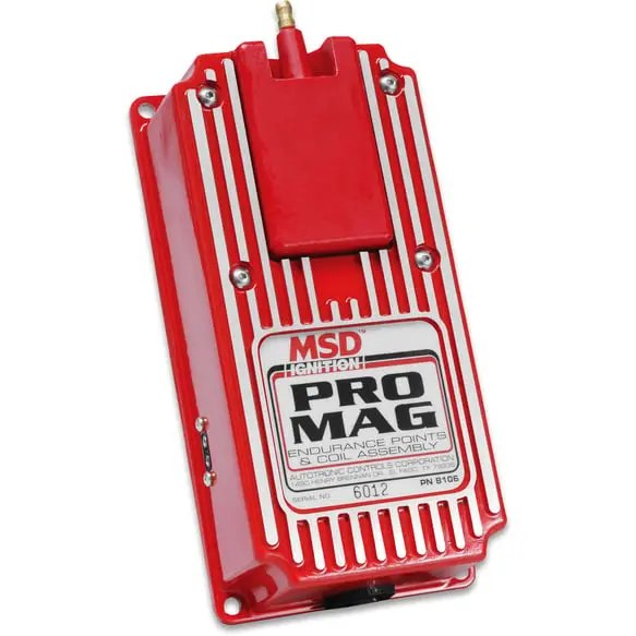 Msd- 8106 Pro Mag 12/20 Amp Electronic Points Box Red 1