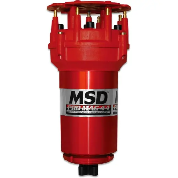 Msd- 81305 Pro Mag 44 Amp Generator, Cw Rotation, Pro Cap, Band Clamp, Red 1