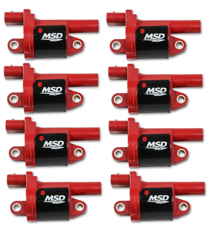 Msd- 82688 Ignition Coil Gm Gen V Blaster Series Gen V Direct Injected Engine - Red - 8-Pack - Round 1