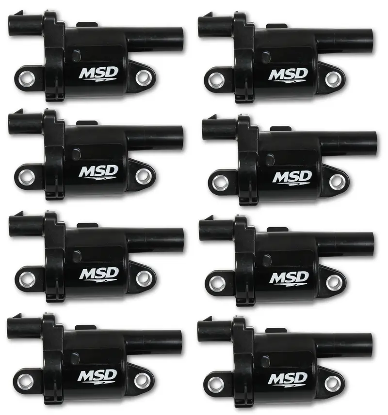 Msd- 826883 Ignition Coil Gm Gen V Blaster Series Gen V Direct Injected Engine Black 8 Pack- Round 1