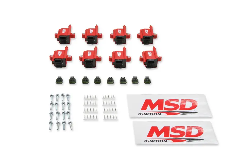 Msd- 8289-8 Msd Smart Ignition Coils 8 Pack Red 1