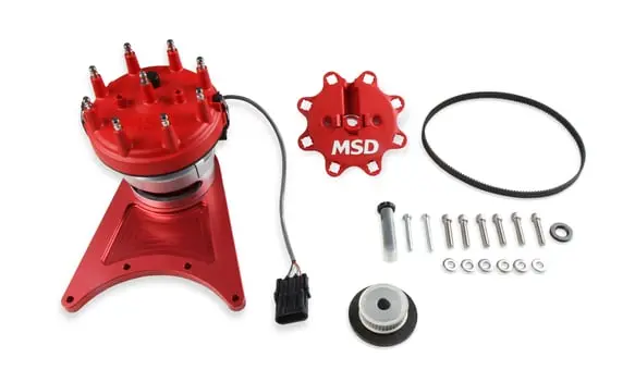 Msd- 85101 Front Drive Distributor With Adjustable Cam Sync For Sbc 1