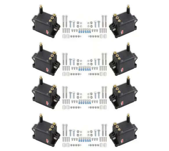 Msd Ignition Coil - High Output - Black - 8-Pack 1