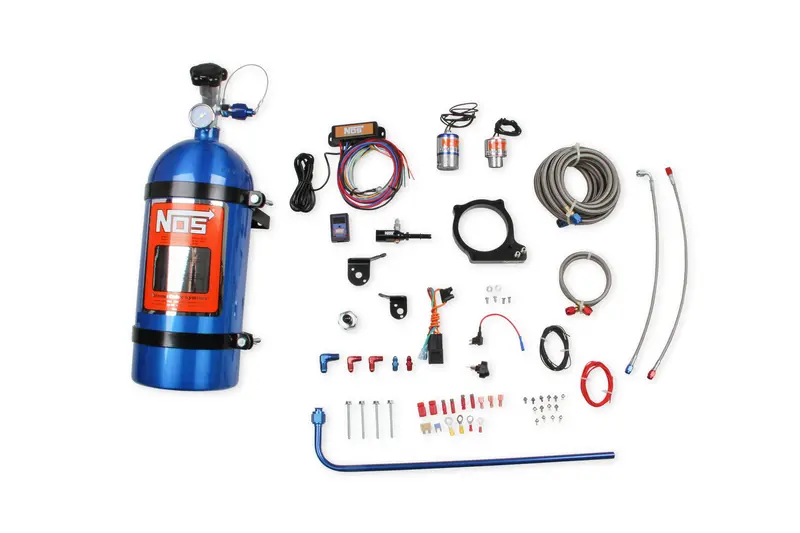 Nos-05210Nos 15-19 Challenger Hellcat, Charger Hellcat, Trackhawk Wet Nitrous Kit, 10Lb Blue Bottle 1
