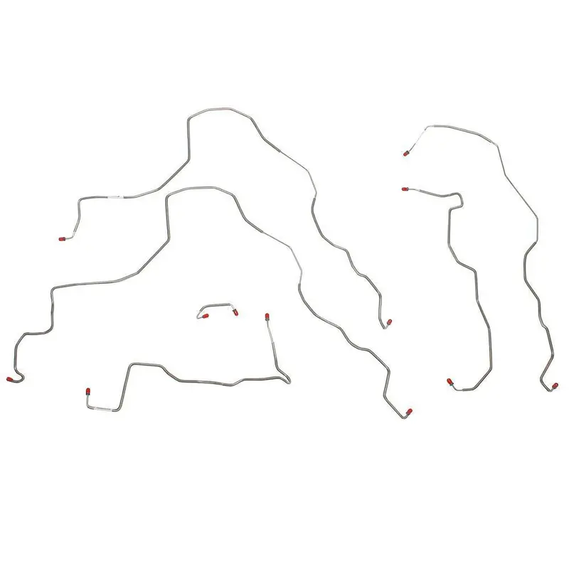 Okt9601ss- 96-01 Lexus Es 300 Awabs, 4W Disc, No Traction Control, Front Brake Line Kit; Stainless 1