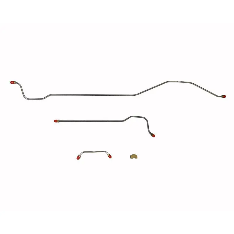 Pra6101om- 61' Pontiac Catalina, Bonneville; 3Pc Rear Axle Brake Line Set; Steel 1