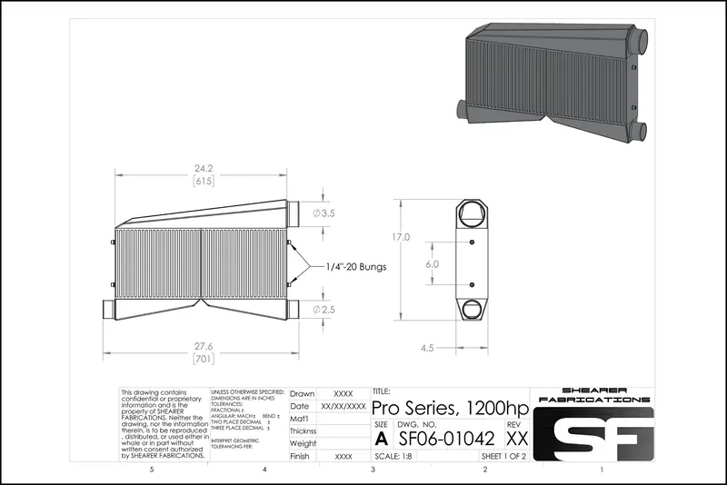 Pro/Series, "Shorty" Tt, 1200Hp 2