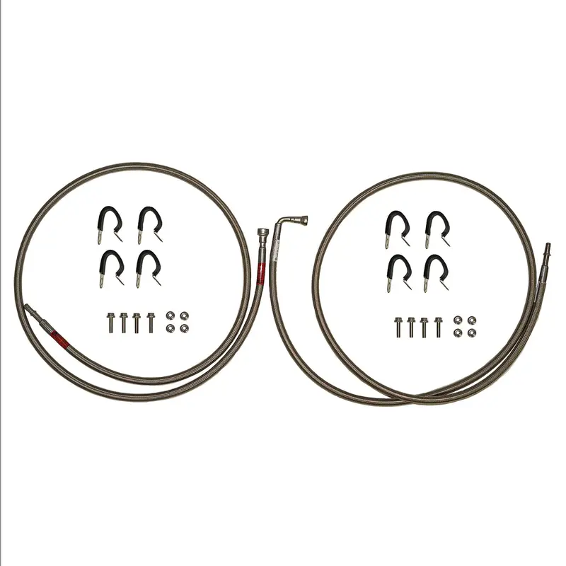 Qff0009ss- 04-06 Gm 1500 Suv Without Flex Fuel Or Fuel Filter, Quick Fix Fuel Line Kit: Braided Stainless 1