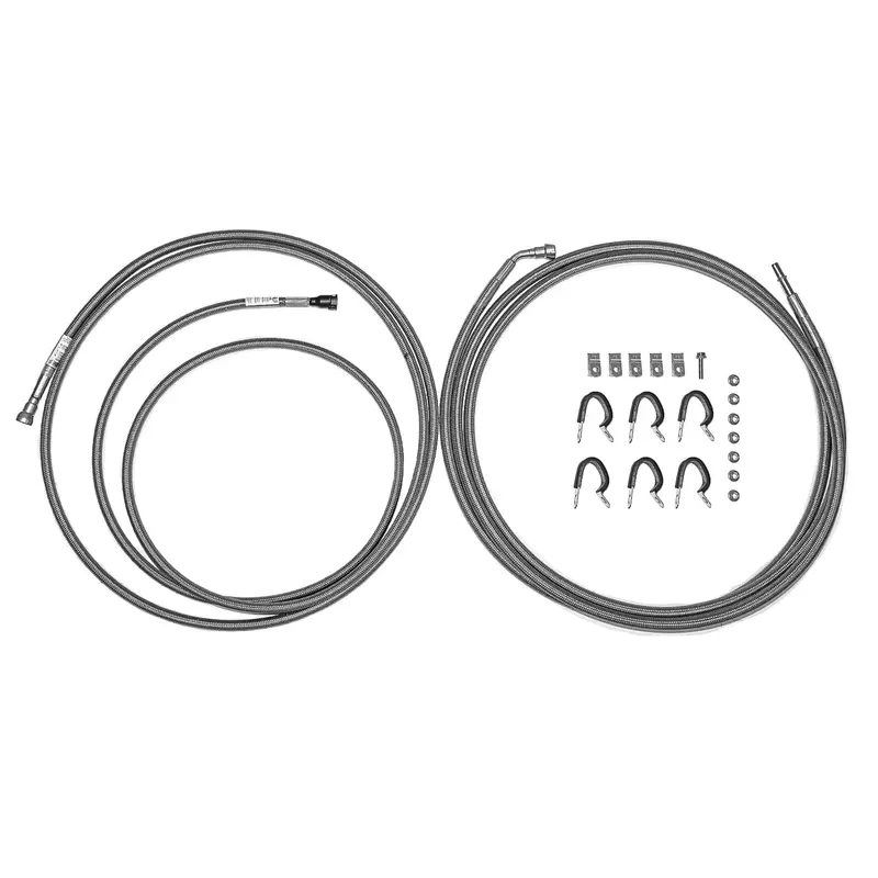 Qff0015ss- 05-10 Cobalt, Hhr, G5 Complete Quick Fix Fuel Line Kit; Braided Stainless 1