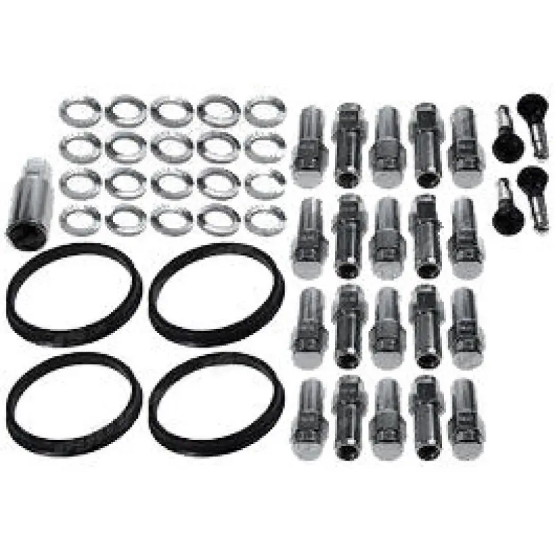 Race Star 14Mm X 1.5 1.38In. Shank W/ 7/8In. Head Open End Ram Truck Lug Kit - 20 Pk 1