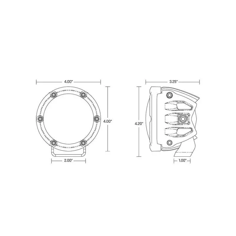 Rigid Industries 360-Series 4In Led Off-Road Drive Beam - Rgbw (Pair) 1