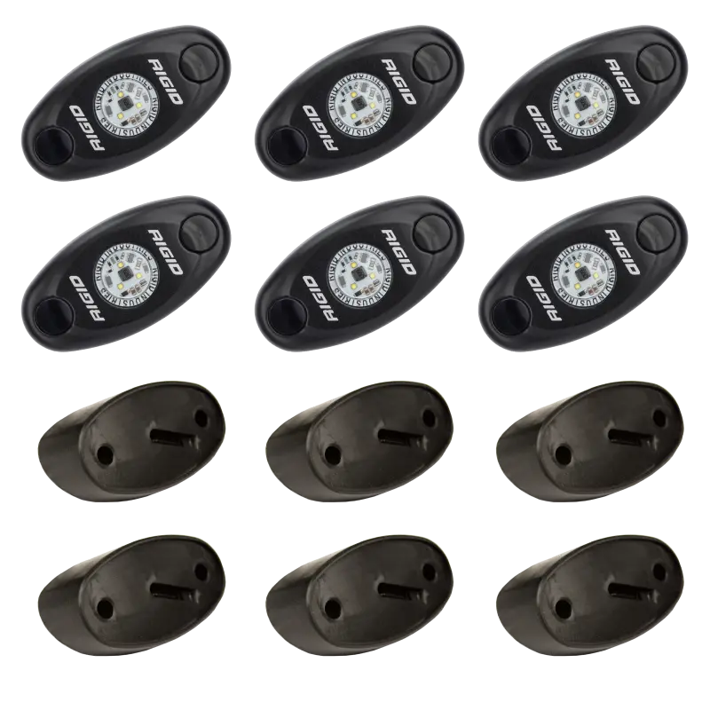 Rigid Industries Rock Light Kit- Blue (6 Lights) 1