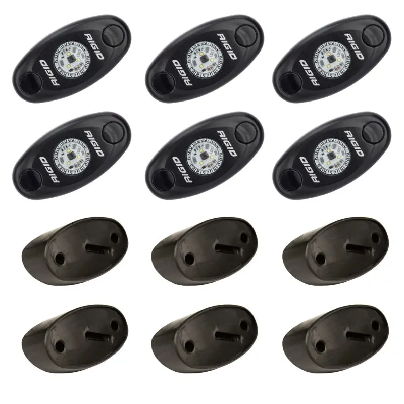 Rigid Industries Rock Light Kit- Red (6 Lights) 2
