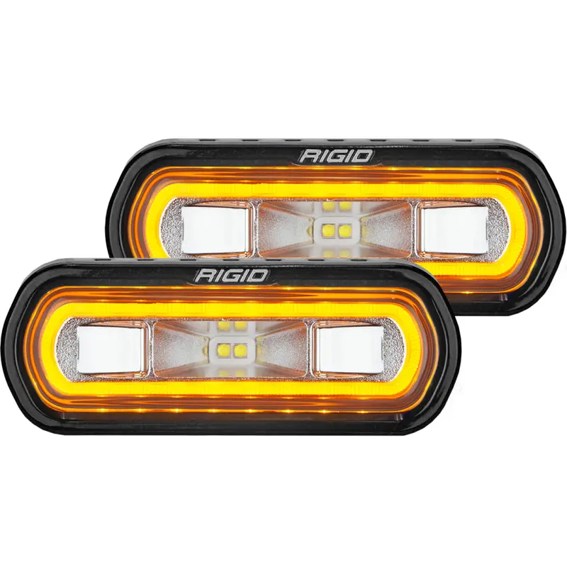 Rigid Industries Sr-L Series Surface Mount Led Spreader Pair W/ Red Halo - Universal 2