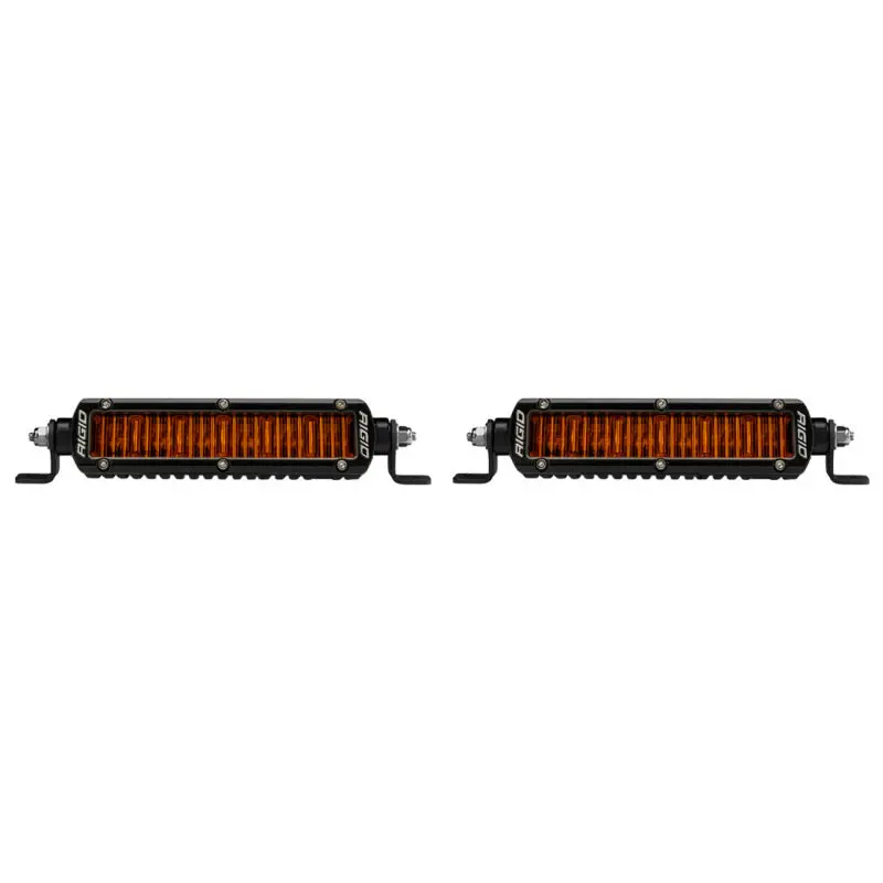 Rigid Industries Sr-Series Sae 6In. W/ Amber Pro Lens (Pair) 1
