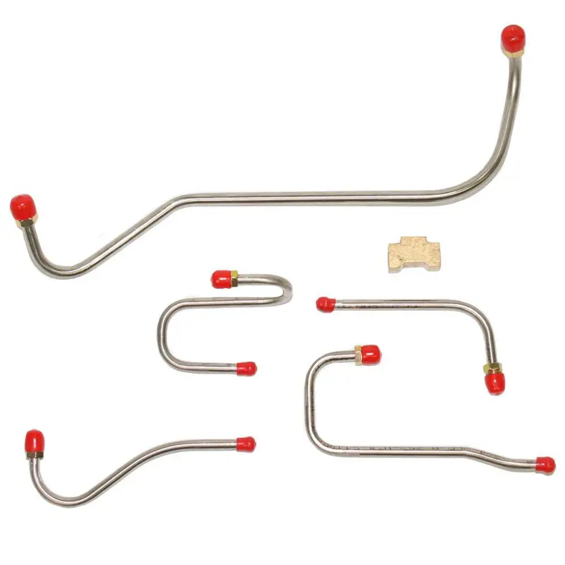 Rpc6405ss- 64-65 Mopar B-Body Hemi X Ram W/ Dual Carter 4Bbl, 5 Line Set; Stainless 1