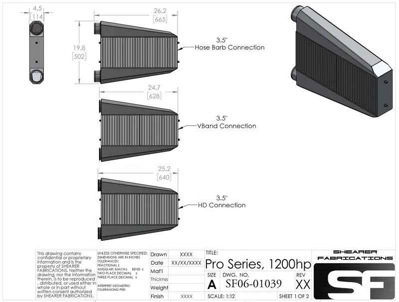S550 Mustang Pro/Series, Single Inlet/Outlet, 1200Hp 1