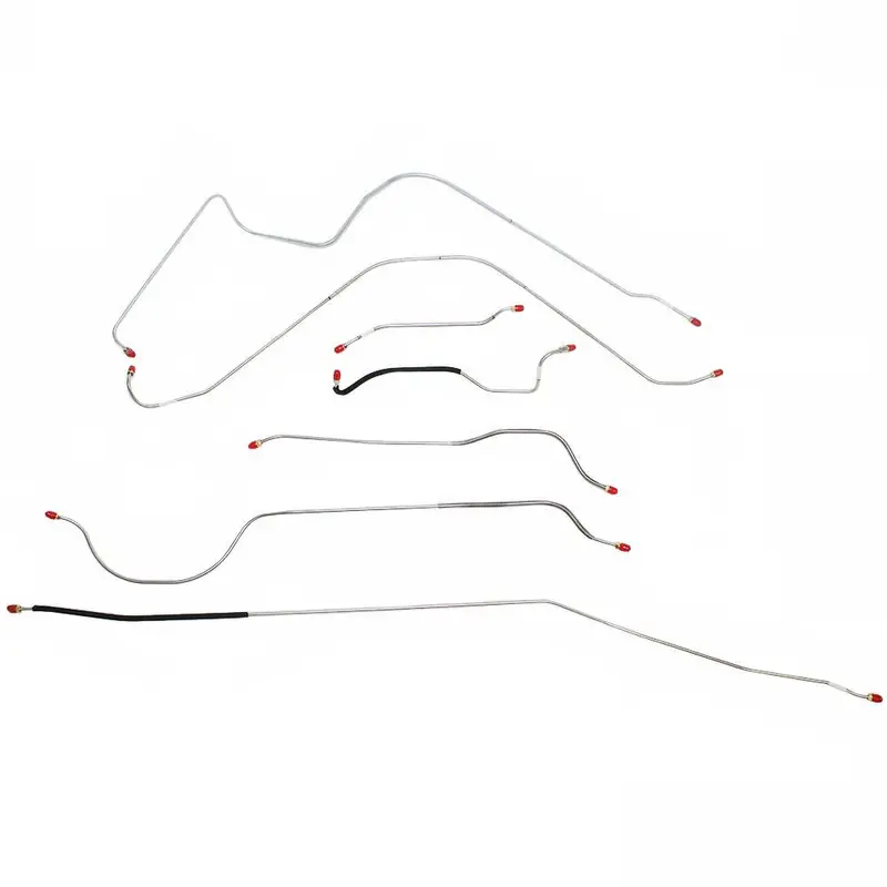 Sck5502ss- 55 Ford Thunderbird Power Brake Line Kit, 7Pc; Stainless 1