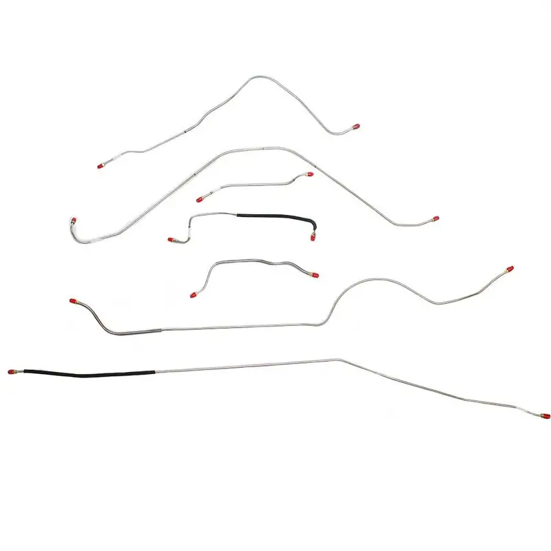 Sck5701om- 57 Ford Thunderbird Manual Brake Line Kit, 7Pc; Steel 1