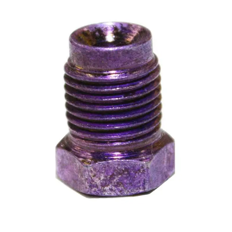 Sp10-10- 10Pack: 3/16, 1/2-20, 9/16 Hex Fitting; Inverted, Violet 1