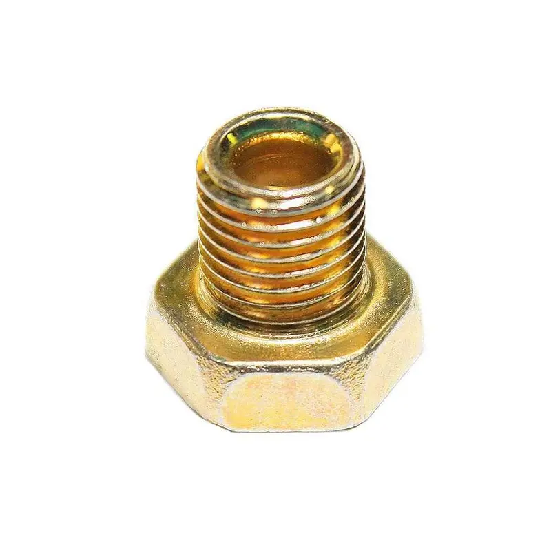 Sp18-10- 10Pack: Sp18 - 3/16, 3/8-24, 9/16 Hex Fitting; Gold 1