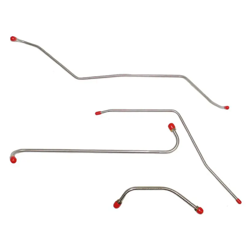 Spc5701om- 57' Ford Thunderbird 4Bbl W/O Super Charger, Fuel Pump To Carb & Wiper Vacuum Lines, 4 Line Set; Steel 1