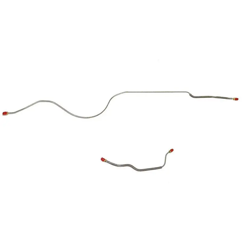 Sra5701ss- 57' Ford Thunderbird; 2Pc Rear Axle Brake Line Set; Stainless 1