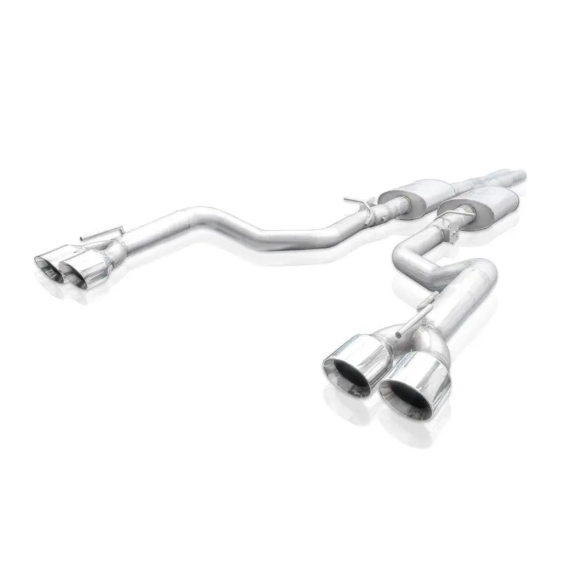 Stainless Works 15-19 Dodge Challenger 6.2L/6.4L Hemi 3In Legend Catback X-Pipe W/4In Quad Tips 2
