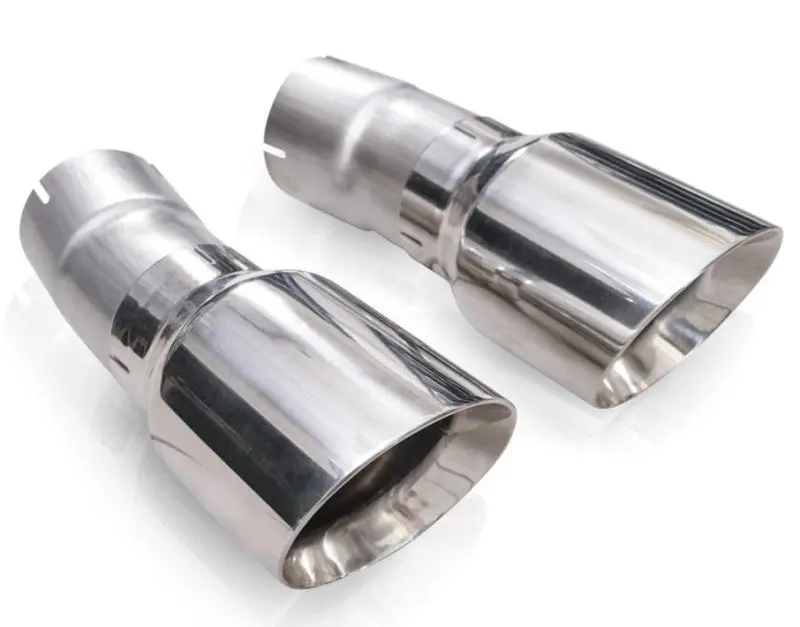Stainless Works 4In Double Wall Slash-Cut Polished Tip Kit 1