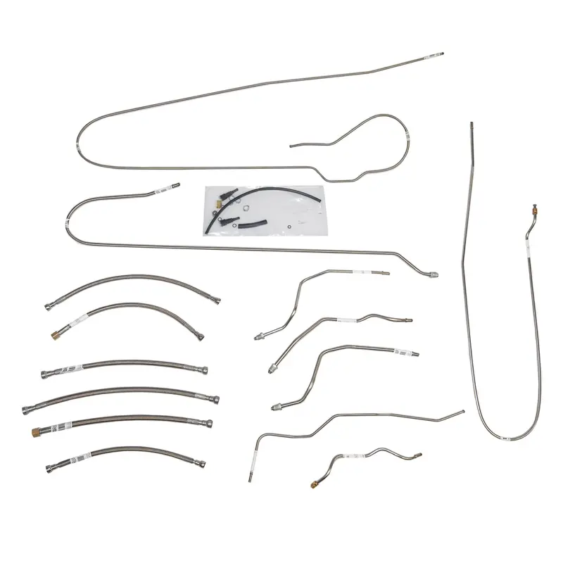 Tgl9605ss - 96-98 Gm 1500 V8 Ext Cab Short Bed Complete Fuel Line Kit; Stainless 1