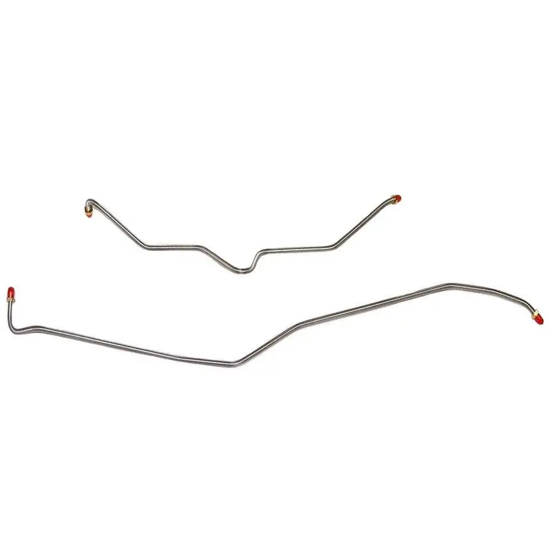 Tra0003ss- 01-07 Gm 2500Hd/3500 Single Rear Wheel W/ 6.6L/8.1L Engine, Rear Axle Brake Line Set; Stainless 1