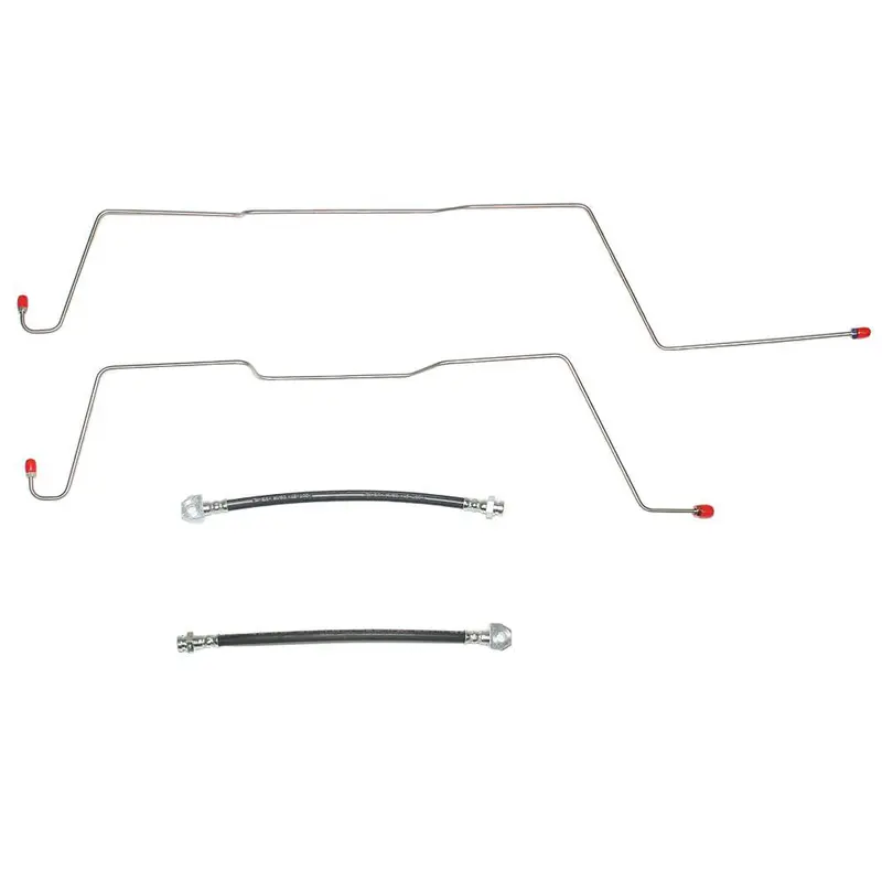 Tra0142ss- 01-03 Svt Lightning Rear Axle Brake Line Kit; Stainless 1