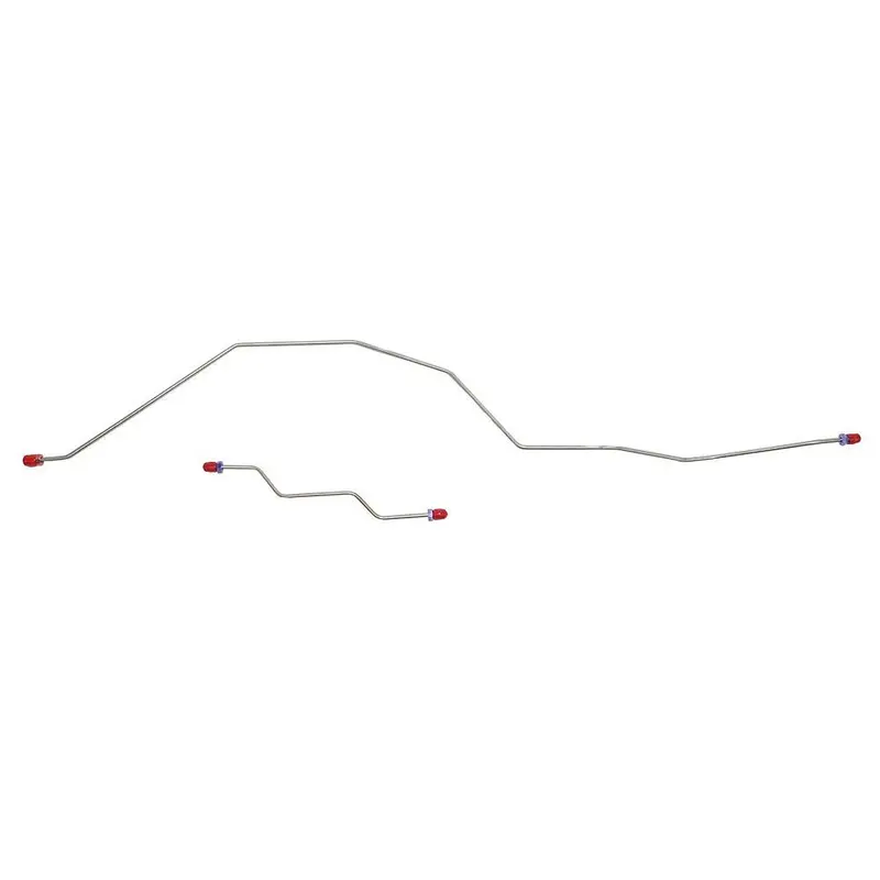 Tra9943ss- 99-04 Ford F-250, F-350 Superduty/Excursion Rear Axle Brake Line Set; Stainless 1