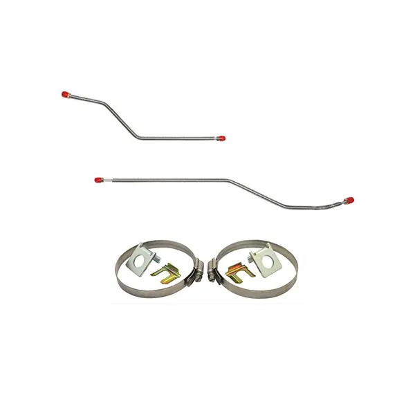 Trk7105ss- 71-72 Chevy C10 W/ Rear Coil Springs, Rear Disc Conversion Brake Line Kit; Stainless 1