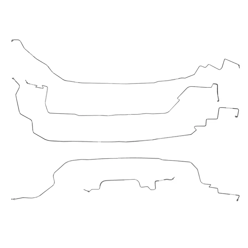 Vkt8601ss - 86-91 Corvette C4; Front Brake Line Kit; Stainless 1