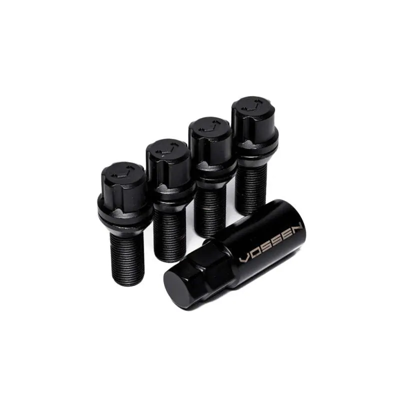 Vossen 28Mm Lock Bolt - 14X1.25 - 17Mm Hex - Cone Seat - Black (Set Of 4) 1