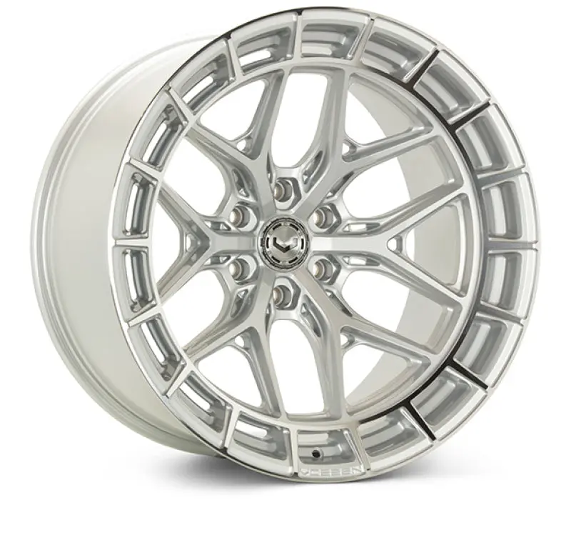 Vossen Hfx-1 22X12 / 6X139.7 Bp / Et-44 / 106.1 Cb / Ultra Deep - Silver Polished Wheel 1