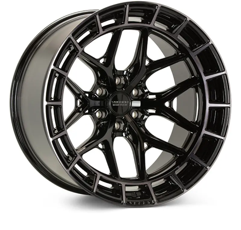 Vossen Hfx-1 22X12 / 8X180 / Et-44 / Ultra Deep / 124.3 Cb - Tinted Gloss Black Wheel 1