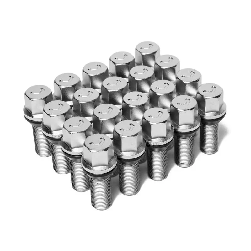 Vossen Lug Bolt - 14X1.5 - 45Mm - 17Mm Hex - Cone Seat - Silver (Set Of 20) 1