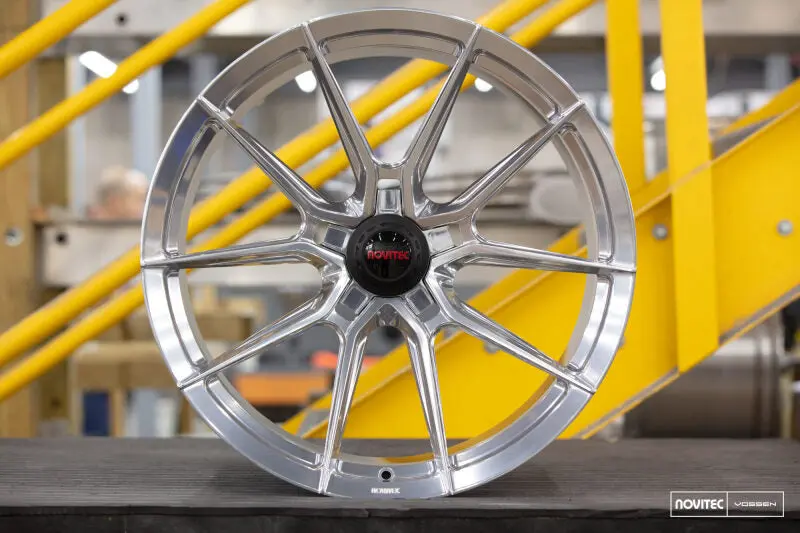 Vossen X Novitec Nf10 21X9.5In - 5X114.3 Bp - Et28 - Brushed Gloss Clear Ferrari Sf90 Front Wheel 1