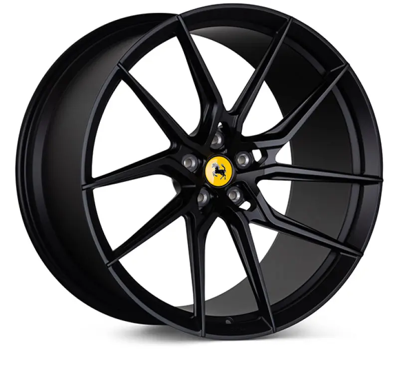 Vossen X Novitec Nf8 21X9.5In - 5X114.3 Bp - Et38 - Satin Black Ferrari 296 Front Wheel 1