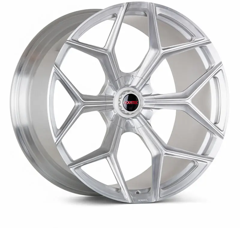 Vossen X Novitec Nl4-5L 20X9 - 5X112 Bp - Et36 - Brushed Gloss Clear Lamborghini Huracan Front Wheel 1