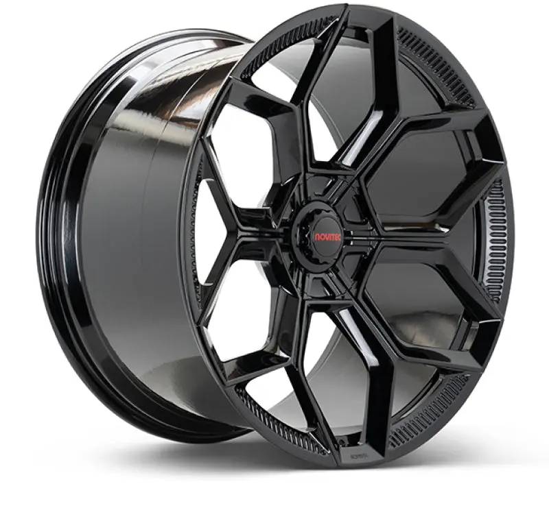 Vossen X Novitec Nl5-5L 20X9in - 5X112 Bp - Et36 - Gloss Black Lamborghini Huracan Front Wheel 1