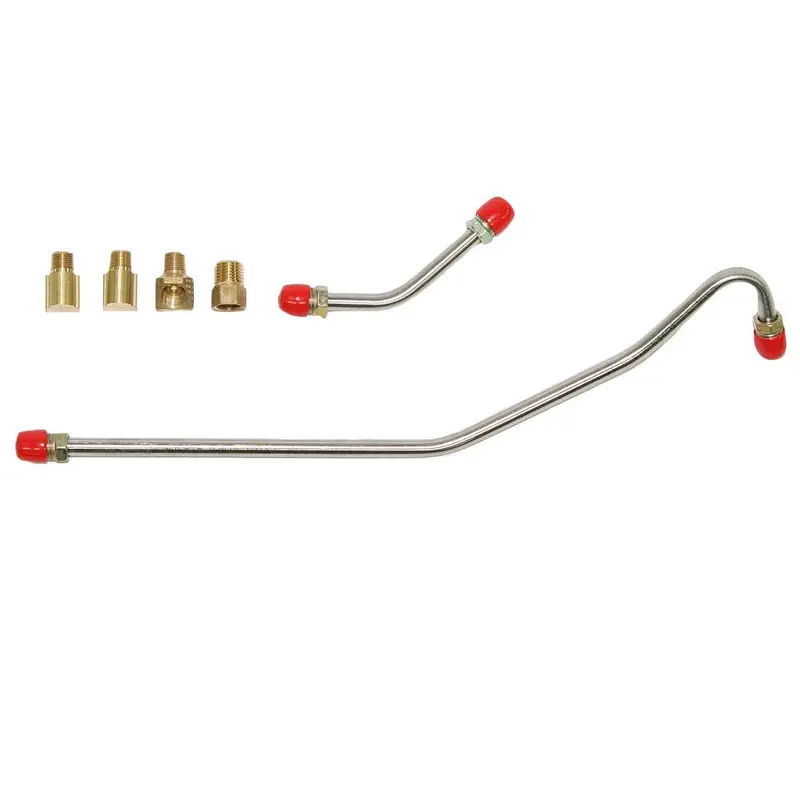 Vpc6311om- 63-65' Chevy Corvette, 327Cid 300 Hp, Pump To Carb Line (2 Line & 4 Fittings); Steel 1